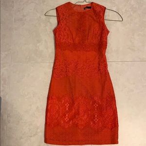 Karen Millen Red Lace Dress